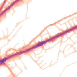 Daytime road noise heatmap for BD18 1DQ