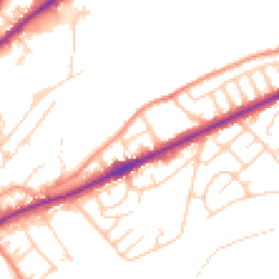 Daytime road noise heatmap for BD18 1DW