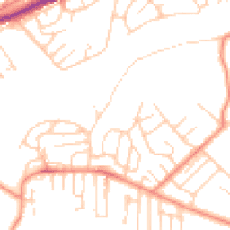 Daytime road noise heatmap for BD18 1JR
