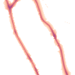 Night-time road noise heatmap for BD18 2AJ
