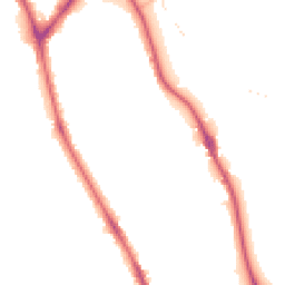 Night-time road noise heatmap for BD18 2AL