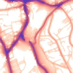 Daytime road noise heatmap for BD18 2BT