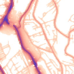 Daytime road noise heatmap for BD18 2EL