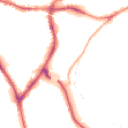Night-time road noise heatmap for BD18 2FB