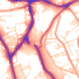 Daytime road noise heatmap for BD18 2FE