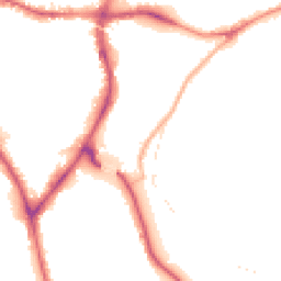 Night-time road noise heatmap for BD18 2FF