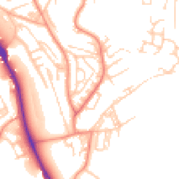 Daytime road noise heatmap for BD18 2QR