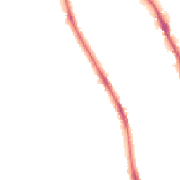 Night-time road noise heatmap for BD18 3AW