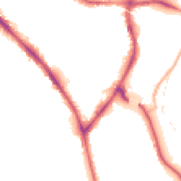 Night-time road noise heatmap for BD18 3BT