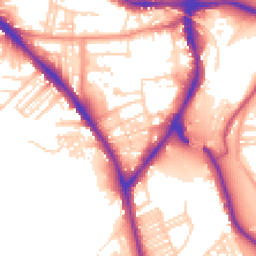 Daytime road noise heatmap for BD18 3BU