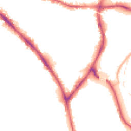 Night-time road noise heatmap for BD18 3ET