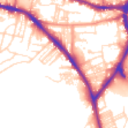 Daytime road noise heatmap for BD18 3FA