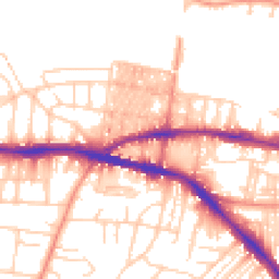 Daytime road noise heatmap for BD18 3HB