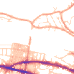 Daytime road noise heatmap for BD18 3LX