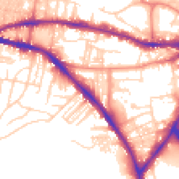 Daytime road noise heatmap for BD18 3PL