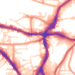 Daytime road noise heatmap for BD18 3QS