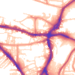 Daytime road noise heatmap for BD18 3QX