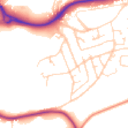 Daytime road noise heatmap for BD18 4AT