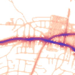 Daytime road noise heatmap for BD18 4DH
