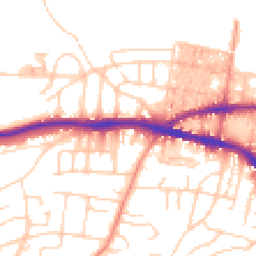 Daytime road noise heatmap for BD18 4DJ