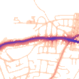 Daytime road noise heatmap for BD18 4HA