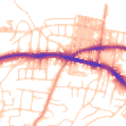 Daytime road noise heatmap for BD18 4JH