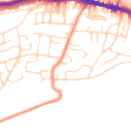Daytime road noise heatmap for BD18 4JU