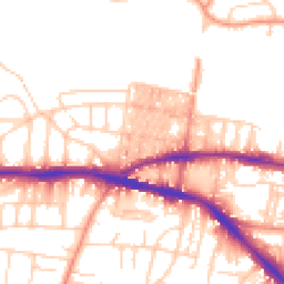 Daytime road noise heatmap for BD18 4LX