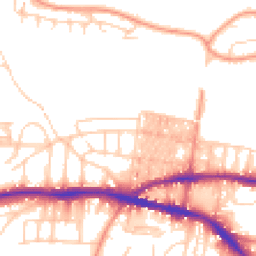 Daytime road noise heatmap for BD18 4PB