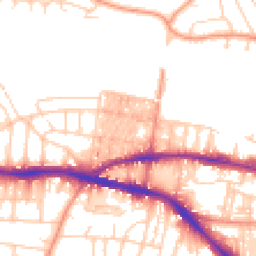 Daytime road noise heatmap for BD18 4PJ