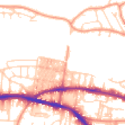 Daytime road noise heatmap for BD18 4PR