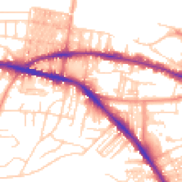Daytime road noise heatmap for BD18 4RH
