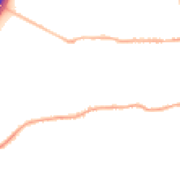 Night-time road noise heatmap for BD19 3AA
