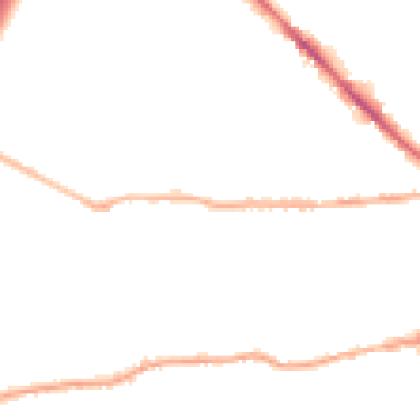 Night-time road noise heatmap for BD19 3DU