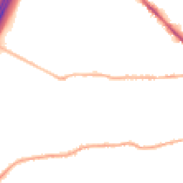 Night-time road noise heatmap for BD19 3DZ