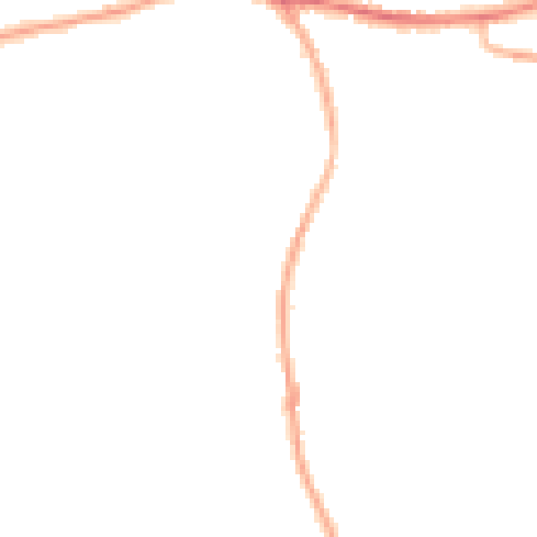 Night-time road noise heatmap for BD19 4HL