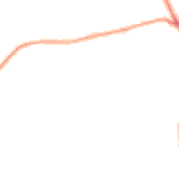 Night-time road noise heatmap for BD19 4PA