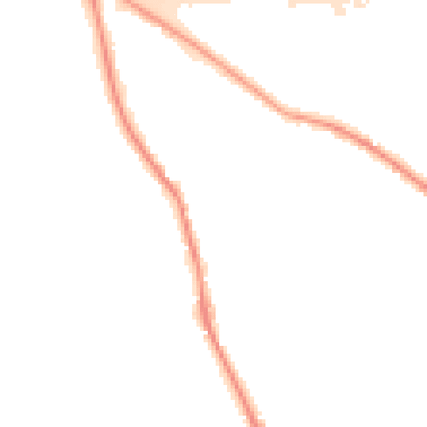 Night-time road noise heatmap for BD19 4PW