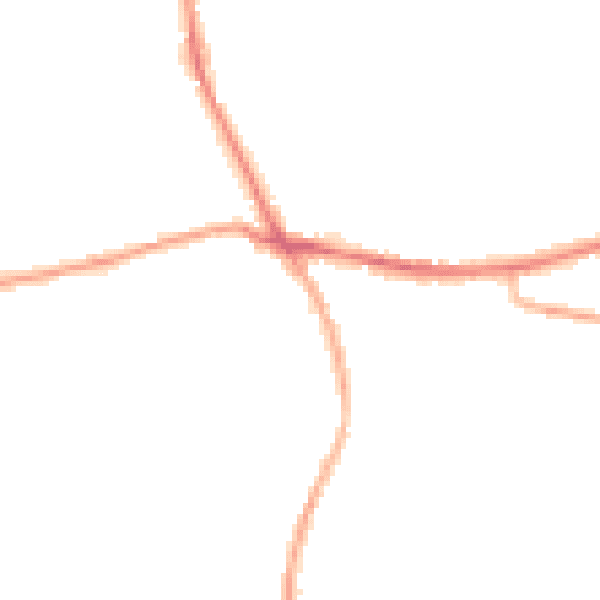 Night-time road noise heatmap for BD19 4QF