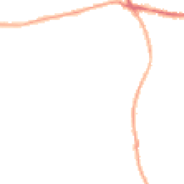 Night-time road noise heatmap for BD19 4RP