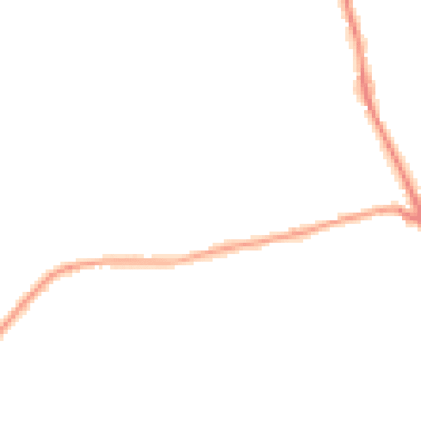 Night-time road noise heatmap for BD19 4SJ