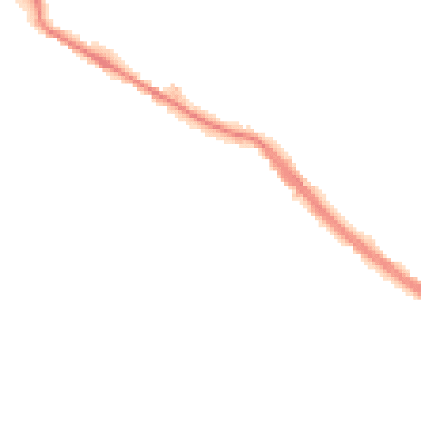 Night-time road noise heatmap for BD19 5LX