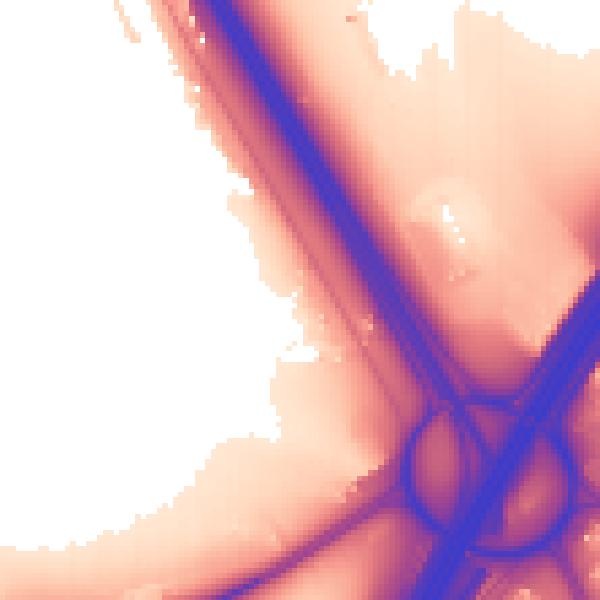 Daytime road noise heatmap for BD19 6BW