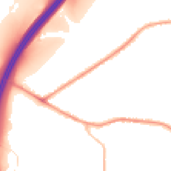 Night-time road noise heatmap for BD19 6LA
