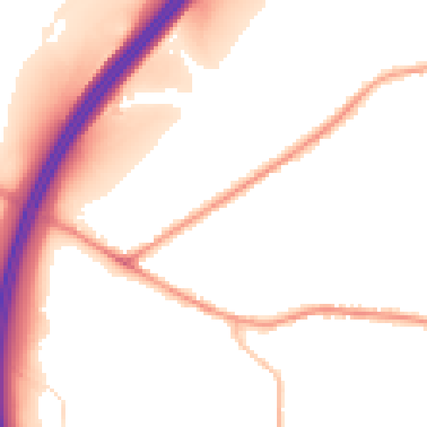 Night-time road noise heatmap for BD19 6LB