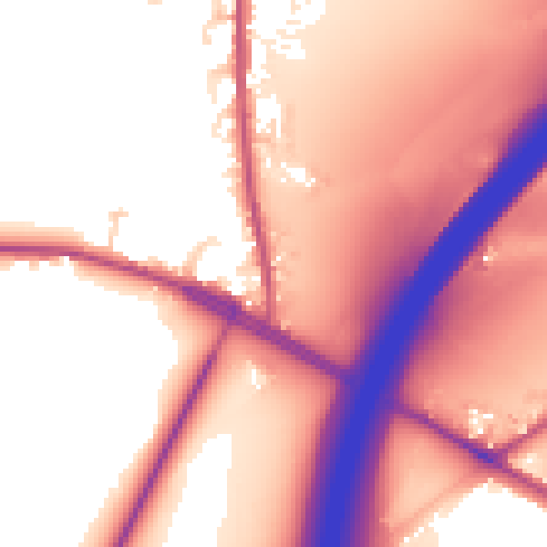 Daytime road noise heatmap for BD19 6LT