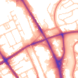 Daytime road noise heatmap for BD2 1AF