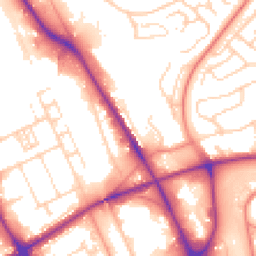 Daytime road noise heatmap for BD2 1AP