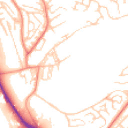 Daytime road noise heatmap for BD2 1BP