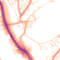 Daytime road noise heatmap for BD2 1DF